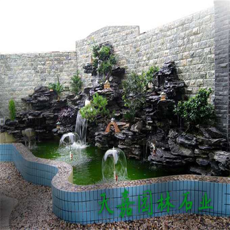 麒麟小庭院水景设计